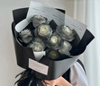 那些花兒鮮花速遞黑色騎士玫瑰花束送男友女友生日禮物全國(guó)同城配送 【溫柔真心】9朵黑騎士玫瑰花束 曬單實(shí)拍圖