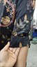SOEM中老年人夏季香云紗真絲襯衫上衣女寬松顯瘦媽媽桑蠶絲大碼女裝 藍色 (高品質(zhì))5048 XL 建議135-150斤 曬單實(shí)拍圖