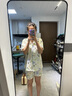 JIOESC夏季睡衣女短袖短褲三件套春秋薄款可愛(ài)帕恰狗長(zhǎng)褲外穿學(xué)生家居服 星星狗【三件套】 M 【80-100】 曬單實(shí)拍圖