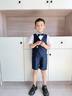 衣諾坊兒童西服套裝馬甲套裝演出服男生西服 藏青馬甲套裝 120CM 曬單實拍圖