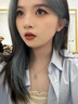 締晶愛心925銀項(xiàng)鏈女士吊墜鎖骨鏈七夕情人節(jié)生日禮物送女朋友小眾 D474跳動(dòng)的心項(xiàng)鏈+永生花旋轉(zhuǎn)盒 曬單實(shí)拍圖
