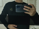 名創(chuàng)優(yōu)品（MINISO）重磅長袖t恤男春秋季質(zhì)感華夫格青少年休閑潮流打底衫 黑 XL 曬單實拍圖