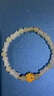 中國黃金（CHINA GOLD）足金蓮花黃金手鏈女和田玉手串七夕情人節(jié)禮物送女友老婆生日實用 足金蓮花和田玉手鏈+證書禮盒 曬單實拍圖