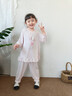 才氣貝勒才氣貝勒女童睡衣2025新款夏季兒童家居服莫代爾薄款七分袖空調(diào)服 60S莫代爾-珊瑚粉（七分款） 120 （建議110-120cm/40-50斤) 曬單實拍圖