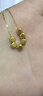 中國(guó)黃金（CHINA GOLD）小方糖黃金項(xiàng)鏈女足金吊墜鎖骨鏈七夕情人節(jié)禮物送女友老婆生日 足金小方糖配件+萬(wàn)能盒子鏈 曬單實(shí)拍圖