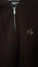 beanpole濱波春秋女士美拉德休閑連帽半拉鏈長(zhǎng)袖衛(wèi)衣 栗色 M 165/88A M 曬單實(shí)拍圖