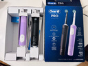 歐樂B（Oral-B）Vitality Pro D103  三大潔齒模式2D聲波多動向電動牙刷 黑色/淡紫色 兩只裝 曬單實拍圖
