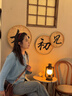 槿城韓版藍(lán)色長(zhǎng)袖針織開(kāi)衫多巴胺上衣女秋季薄款學(xué)院風(fēng)外套A1603 藍(lán)色 均碼 曬單實(shí)拍圖