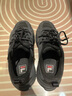 斐樂(lè )（FILA）官方火星2加絨復古跑步鞋女鞋冬季新款黑色老爹鞋運動(dòng)休閑鞋 黑-BK 36 曬單實(shí)拍圖