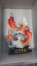 招財年年有魚擺件高級感客廳玄關(guān)酒柜裝飾品桌面創(chuàng)意新中式工藝品 雙魚戲珠-紅色 曬單實拍圖