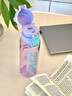 格米（germ）可口可樂(lè )聯(lián)名塑料水杯女夏季便攜大容量壺吸管太空杯tritan杯子 氣泡紫【可裝開(kāi)水+帶茶倉】700ml 曬單實(shí)拍圖
