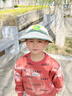SOMUBAY兒童帽子夏天大檐速干帽男孩防曬帽卡通動物女童防紫外線遮陽帽夏 米色 2-6歲(46-52cm) 曬單實拍圖
