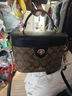 COACH｜蔻馳Georgie20單肩手提盒子輕奢女包送女生 淺棕配黑78277IMCBI 曬單實(shí)拍圖