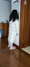坦博爾羽絨服女長(cháng)款連帽簡(jiǎn)約加厚保暖女士羽絨外套TD236852 奶油色 160  曬單實(shí)拍圖