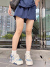奢馳路易（SECHILOUIS）2024秋季新款板鞋女款時(shí)尚透氣網(wǎng)面運動(dòng)鞋氣質(zhì)百搭休閑厚底帆布鞋 米蘭(主圖款) 35 (225mm) 曬單實(shí)拍圖