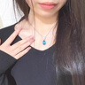 翠奢緣高端品牌水晶項鏈女高級感鎖骨鏈女士走心520送女友老婆生日禮物 海洋之心項鏈 曬單實拍圖