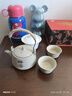 小套裝宿舍家用粗陶瓷懷舊功夫茶具套裝一壺二杯泡茶提梁壺 一壺二杯 曬單實(shí)拍圖
