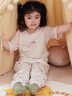 麗嬰房?jì)和兠匏绿籽b25年春夏短袖長(cháng)褲男童女童空調服家居服套裝 柔霞粉-A類(lèi)全棉 110 cm 曬單實(shí)拍圖