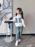 木木屋女童牛仔褲春秋炸街2025夏季兒童老爹褲寬松哈倫褲中大童洋氣長(zhǎng)褲 淺藍(lán)色 140 建議9~10歲【130-140cm】cm 曬單實(shí)拍圖