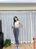 yottoy云朵瑜伽褲高腰提臀褲女裸感收腹外穿緊身健身褲25款 影霧藍(lán)  M 曬單實(shí)拍圖