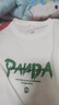 海瀾之家（HLA）panda wowo熊貓短袖T恤25春夏新防蚊短t上衣親子童裝 漂白花紋24 150/72 曬單實(shí)拍圖