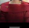 香影紅色一字肩翻領(lǐng)毛衣女2025春季新款復(fù)古絞花超好看針織衫上衣 紅色 S 曬單實(shí)拍圖