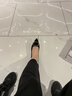 百麗時尚優(yōu)雅單鞋女25春新商場真皮氣質(zhì)高跟鞋D3N1DAQ5 黑色 35 曬單實拍圖