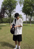 歌樸偉 短褲男夏季籃球ins速干冰絲褲子寬松休閑五分褲褲衩中褲休閑運動 黑色 XL（建議115-145斤） 曬單實拍圖