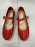 FED【水洗馬皮】fed復古瑪麗珍鞋春季新款女鞋通勤單鞋D0316-ZFA075 紅色 36 曬單實(shí)拍圖