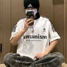 LEMANISMlemanism夏季潮牌字母膚感膠印無袖背心男280g重磅純棉情侶坎肩女 黑色 M 曬單實(shí)拍圖
