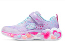 Skechers斯凱奇兒童閃燈鞋女童秋冬時(shí)尚亮燈公主中大童休閑運動(dòng)鞋302696L 薰衣草色/多彩色/LVMT 33 曬單實(shí)拍圖