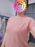 梵闋短袖T恤女夏季新款韓版涼感寬松顯瘦ins冰絲針織薄款短款打底上衣 可可色 均碼 -建議90-140斤 曬單實(shí)拍圖