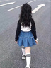 女童夏裝套裝2025新款女孩洋氣牛仔半身裙兩件套兒童潮酷短袖童裝 套裝【上衣+裙子】 150 曬單實(shí)拍圖