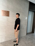 卡賓（CABBEEN）【發(fā)泡印花】涼感短袖T恤男2025夏季新款潮流鉚釘寬松黑半袖 煤黑色01（寬松版型） 3XL /190/56 曬單實(shí)拍圖