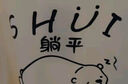 稻草人（MEXICAN）短袖t恤男夏季圓領(lǐng)韓版百搭半袖男擺爛印花寬松休閑上衣 白色 M 曬單實拍圖