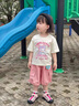 G.DUCKKIDS庫洛米衣服兒童裝女童套裝夏季新款洋氣幼童女寶寶休閑運動(dòng)兩件套 X167庫洛米相機套裝 薄款 粉色 90 碼 身高80-90cm年齡一歲半左右 曬單實(shí)拍圖