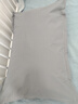 雅鹿枕頭帶枕套睡眠枕芯家用整頭防頭油純色單只學(xué)生頸椎枕一對裝套 TPU防水-深灰 防水枕套1只+纖維枕1只 曬單實(shí)拍圖