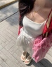 小野七天法式白色吊帶連衣裙女夏季新款背心裙子氣質(zhì)顯瘦溫柔初戀春裝長(zhǎng)裙 吊帶連衣裙【白色 M】 曬單實(shí)拍圖