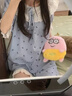 浪莎（LangSha）甜美花邊小碎花睡衣女款夏季短袖小清新可外穿學(xué)生夏天家居服套裝 【短袖款】花邊藍色碎花套裝 2XL 【建議135-150斤】 曬單實(shí)拍圖