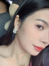 KASIYU2025新款微鑲花朵耳釘女絲帶蝴蝶結耳環(huán)女氣質(zhì)高級感耳飾品春夏款 耳釘款 曬單實(shí)拍圖