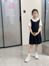 泰蘭尼斯秋季兒童運動鞋時尚旋鈕女童跑步鞋3-15歲透氣老爹鞋 白/紫32碼 曬單實拍圖