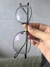 精工（SEIKO）精工眼鏡框架男 鈦材圓臉近視眼鏡架女可配鏡H03097 曬單實拍圖