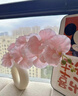 創(chuàng)京懿選蝴蝶蘭仿真花客廳玄關(guān)裝飾品假花擺設(shè)高端餐桌花卉輕奢花藝擺件 粉色9頭壓紋蝴蝶蘭+陶瓷甜甜圈花 曬單實拍圖