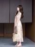 莫代爾法式溫柔甜美減齡抹胸碎花連衣裙女2025夏季新款氣質(zhì)外穿兩件套裝 套裝 M 曬單實(shí)拍圖