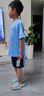 ASK JUNIOR兒童運動套裝2025夏季薄款男中大童短袖女童t恤短褲速干跑步套裝 天藍(lán)色速干套裝 140 曬單實拍圖
