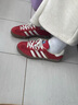 adidas T頭鞋 GAZELLE INDOOR復(fù)古板鞋德訓(xùn)鞋男女阿迪達(dá)斯三葉草 淺猩紅/漢玉白/金   38.5 曬單實(shí)拍圖
