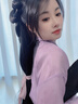 漢服假發(fā) 魏晉風(fēng)發(fā)型發(fā)髻古裝頭飾發(fā)包盤(pán)發(fā)古風(fēng)一體式假發(fā)包戰國 楚玉髻 黑色系 長(cháng)發(fā) 70cm 曬單實(shí)拍圖