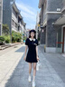 FSHE2025新款茶歇法式氣質(zhì)小個子黑色polo連衣裙子秋季女裝a字短裙潮 氣質(zhì)小黑裙【開春季穿搭小香風(fēng)mi L 55/60kg 曬單實拍圖