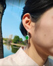 BOGLIA耳釘女玉髓耳墜耳鉤鑲鉆國風(fēng)設(shè)計耳飾品情人節(jié)生日禮物送老婆玉髓耳釘 曬單實拍圖