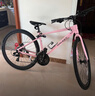 格萊仕閃電21速鋁合金油壓碟剎公路車(chē)專(zhuān)業(yè)破風(fēng)平把變速跑車(chē)男女式賽車(chē) 700Cx42cm櫻花粉 21速 曬單實(shí)拍圖